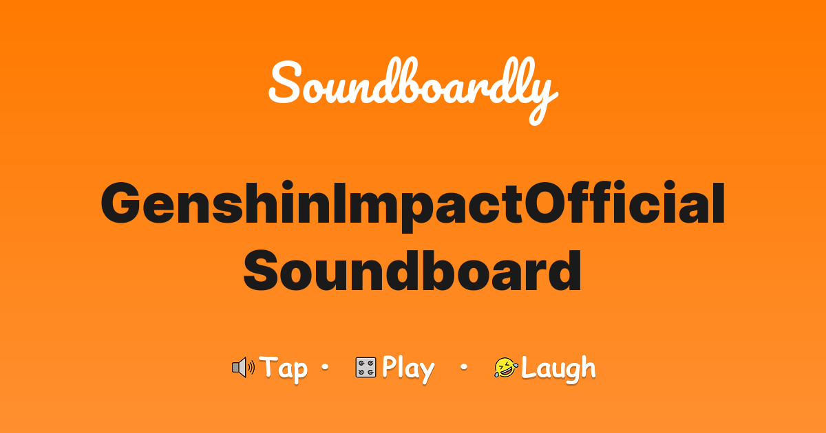 GenshinImpactOfficial Soundboard