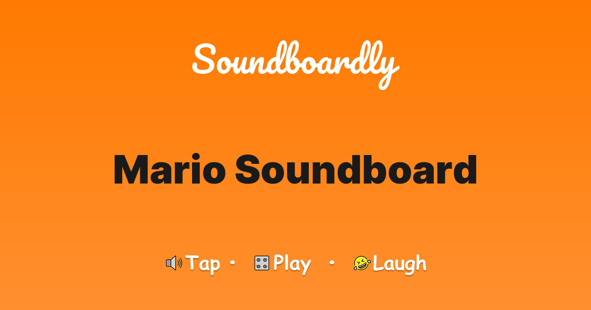 Mario Soundboard