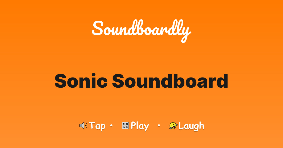Sonic Soundboard